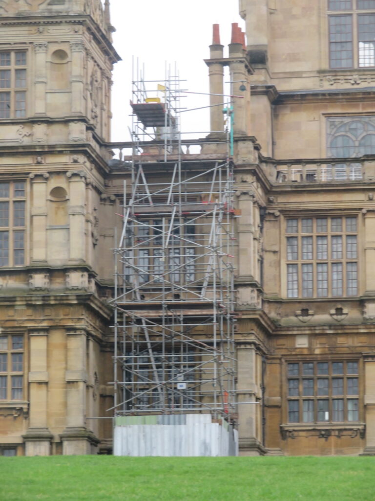 Scaffolding on Wollaton Hall