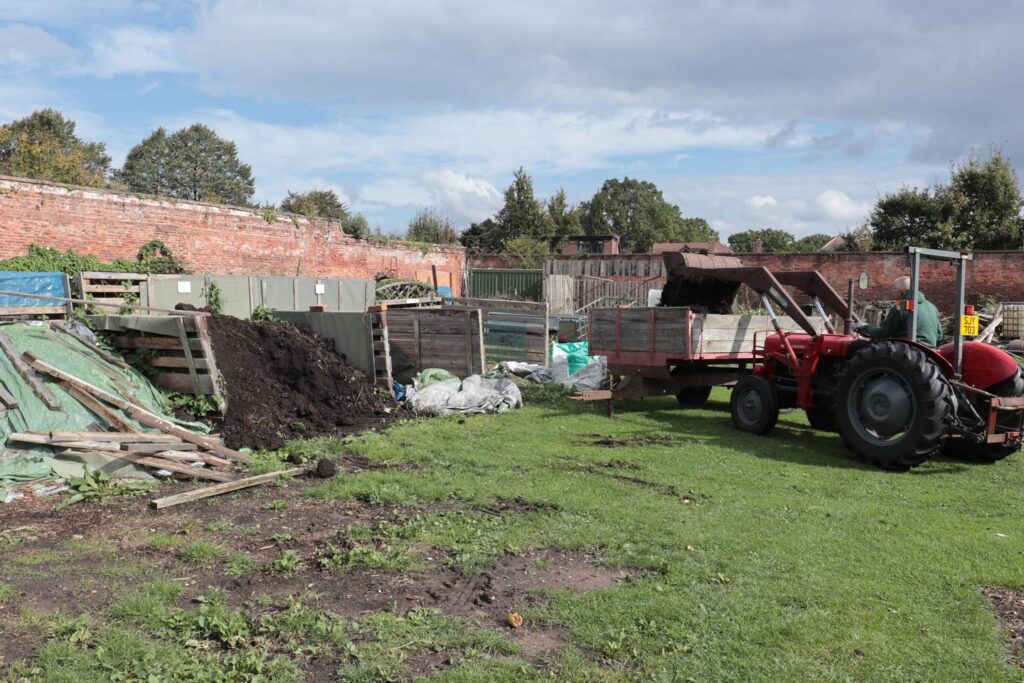mixing compost