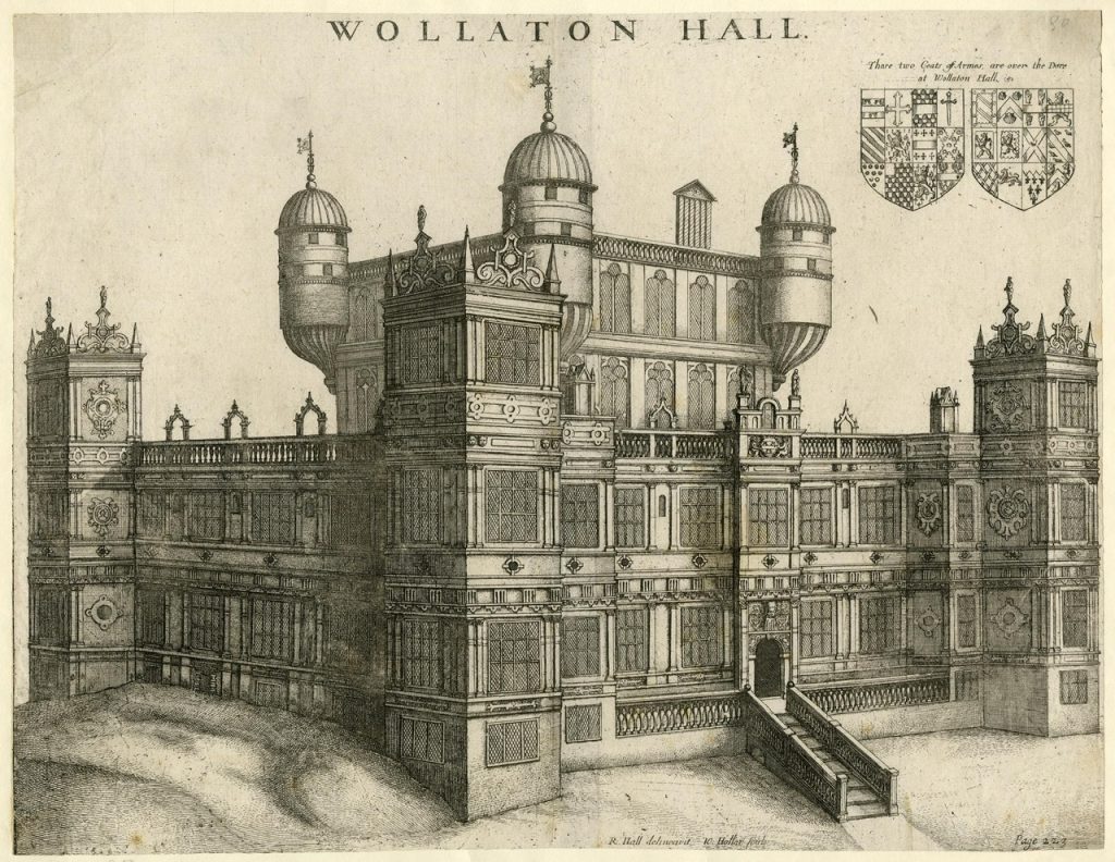 Drawing of Wollaton Hall by Wenceslaus Hollar (1677)