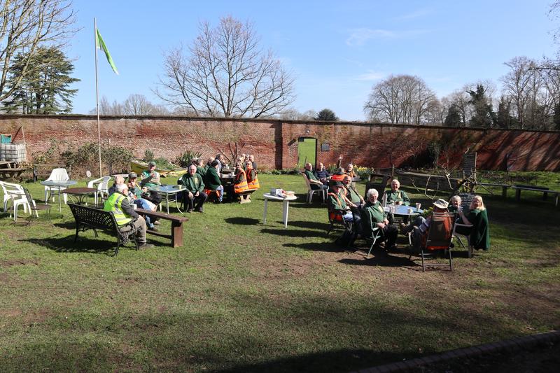 first outside tea break