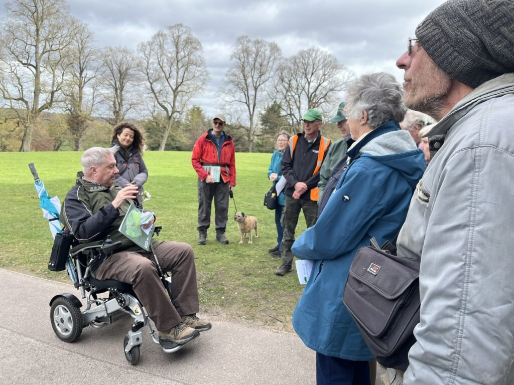 Frank providing stories about this time working in the park.